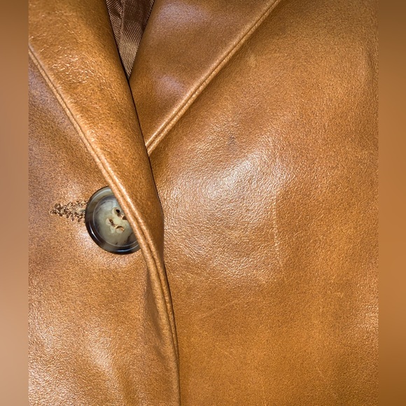 MK Maska Vintage Italian Leather Coat - Picture 5 of 11